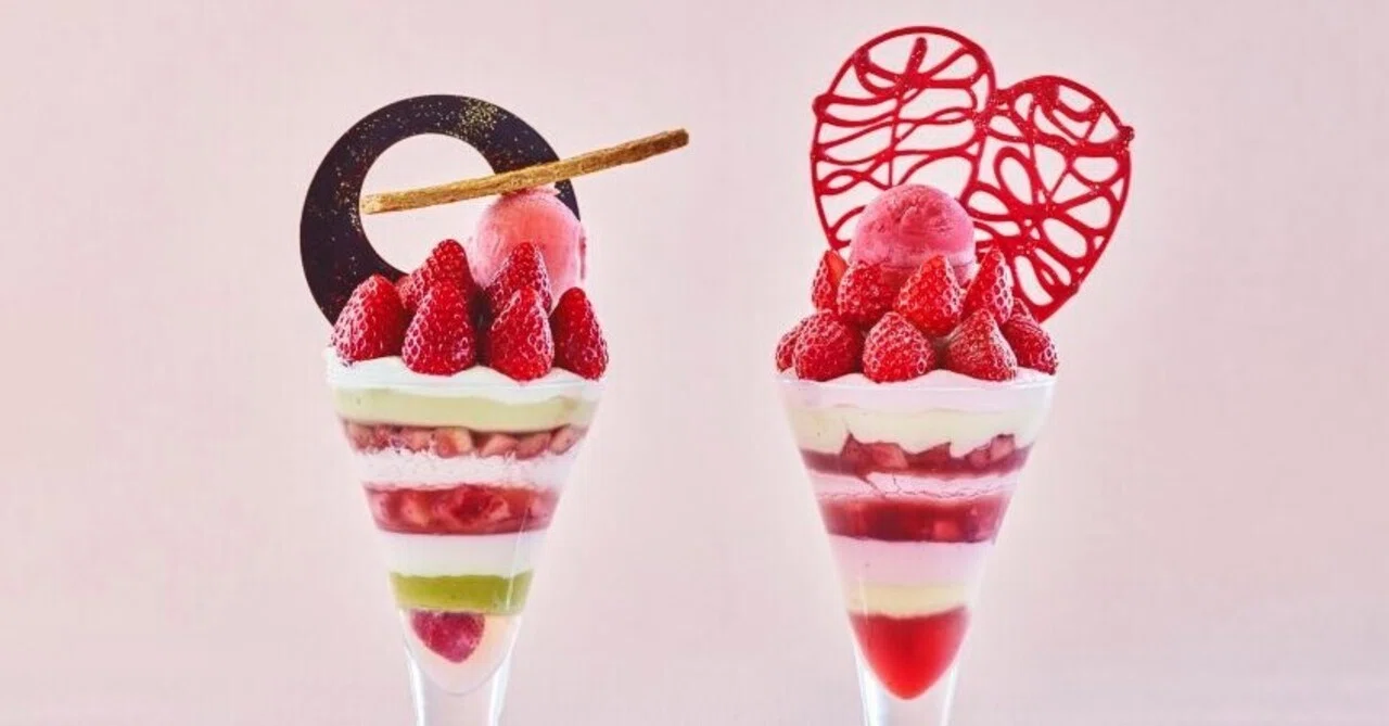 Feast for the Eyes] 2022. Here are the strawberry parfaits for 