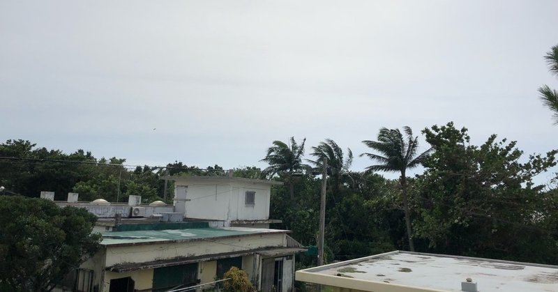 信号機が折れるほどの暴風 〜沖縄の離島にプチ移住してます