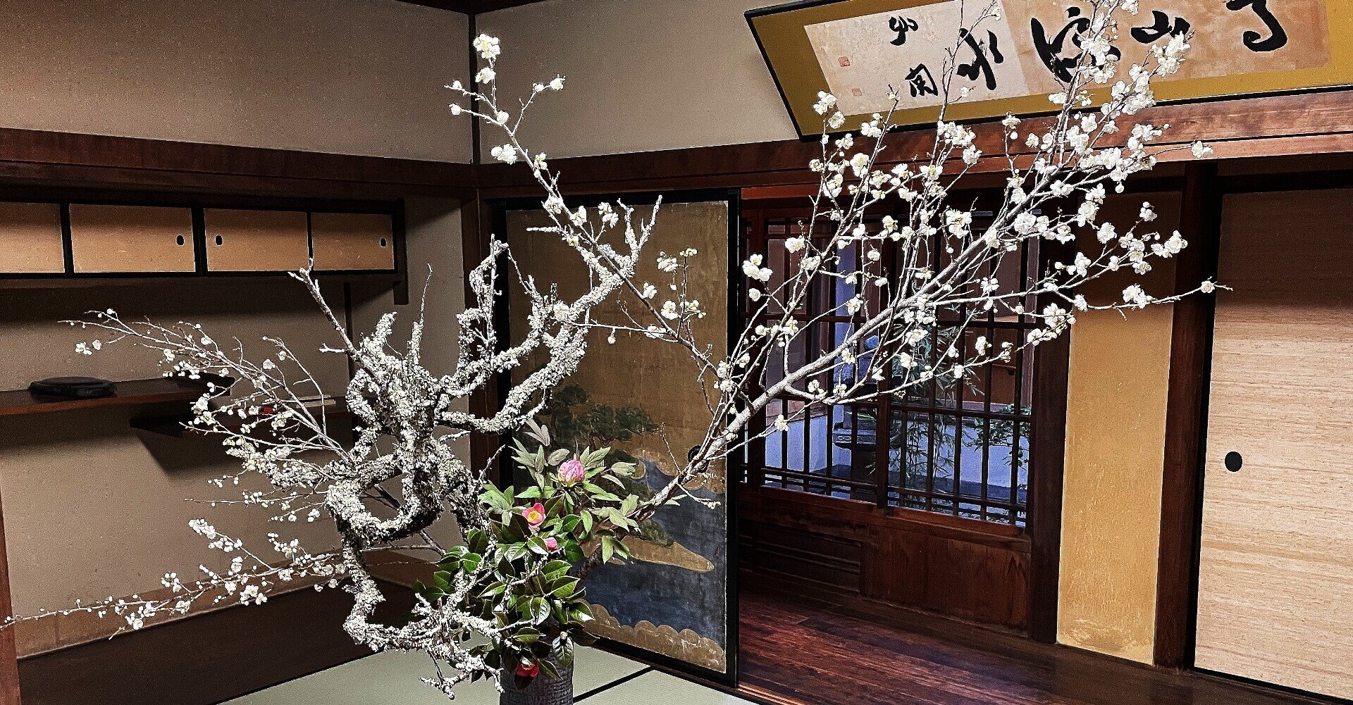 自然に曲がった枝の味わいを生かす至極の花 臥龍梅 花の道しるべ From 京都 ほんのひととき Note