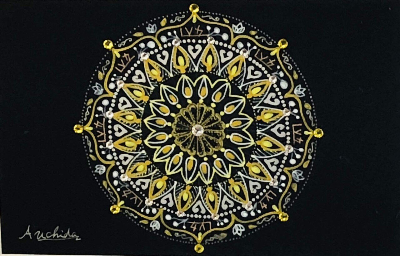 龍体文字入り曼荼羅アート｜あしびな@shine🌈