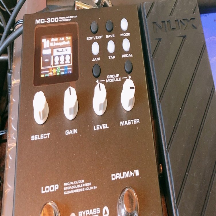 nux mg300 USBケーブル付き NUX MG-300 Guitar Multi Effect Pedals True Simulation fo