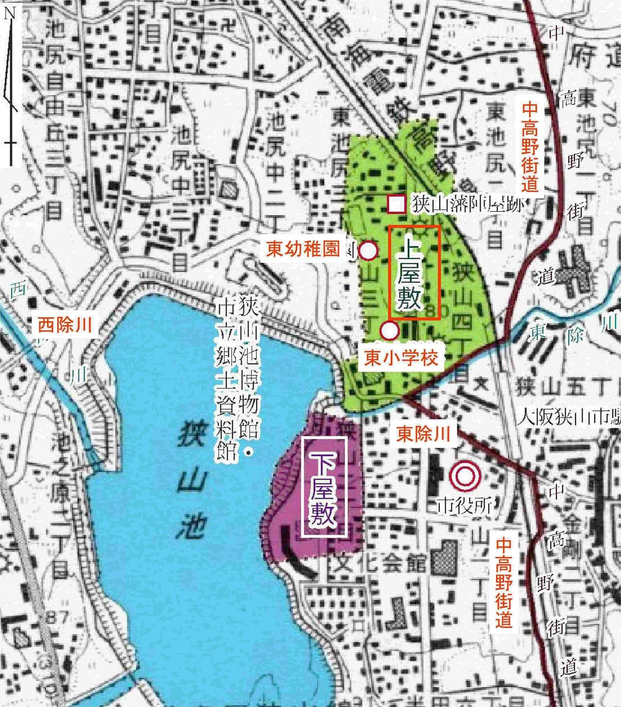 絵図を読む①「大阪狭山藩陣屋図」 -地域のお宝さがし-79 絵図を読む①「大阪狭山藩陣屋図」 -地域のお宝さがし-79