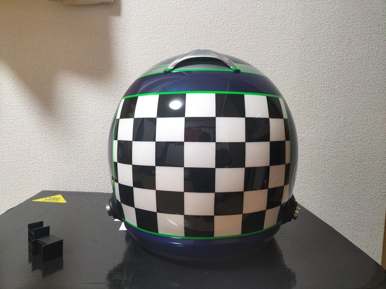 ヘルメットがペイントから帰ってきました 岡田衛 アペックス Note