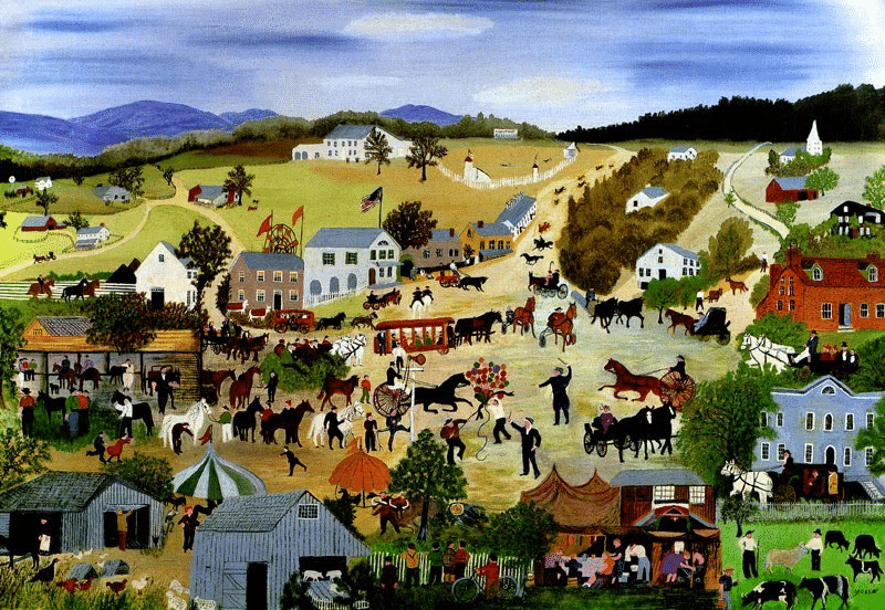 グランマ・モーゼス、『グランドマア・モーゼスの家』、希少画集画、状態良好 画集 グランドマア・モーゼス | オットー・カリア | nostos