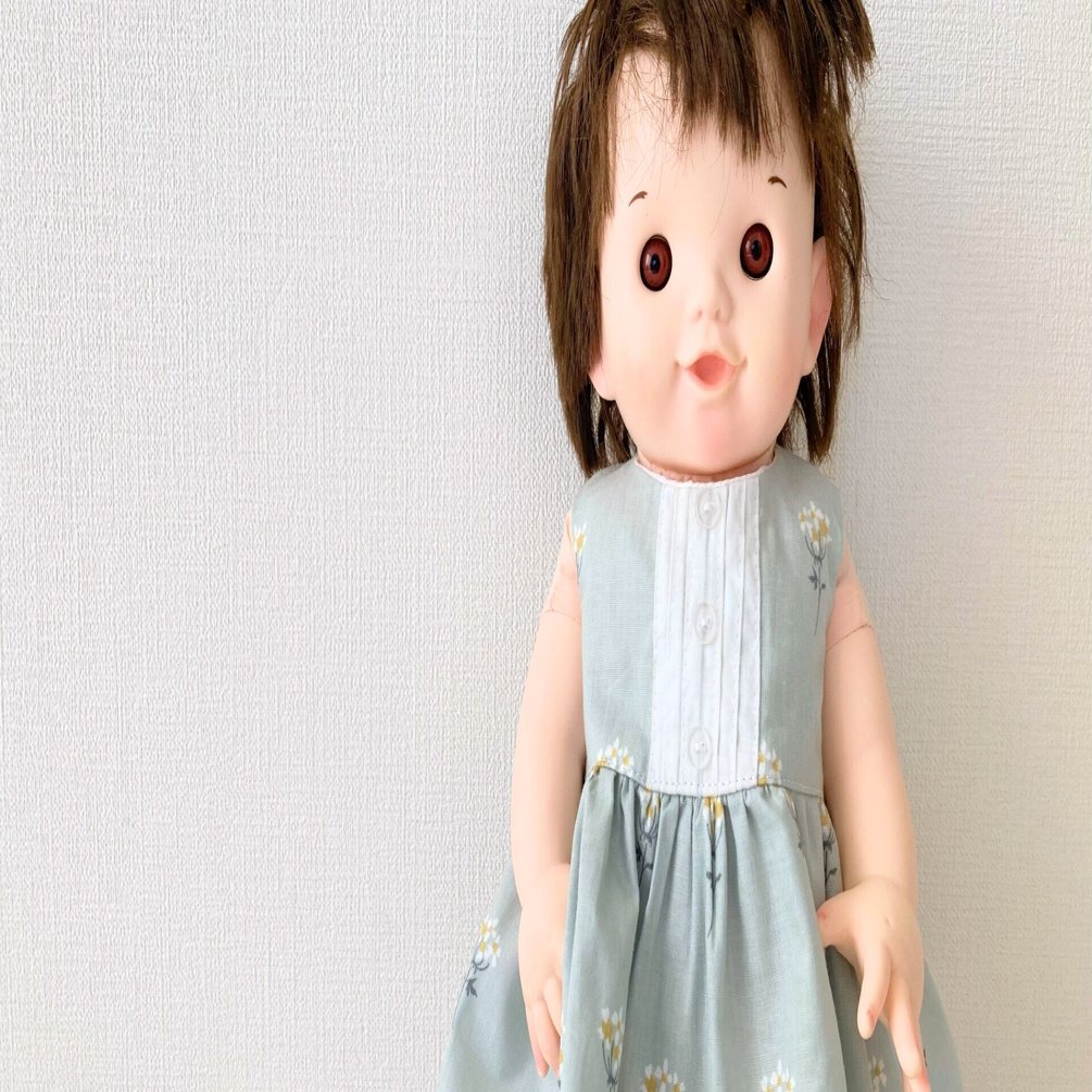 お人形さんmサイズ ぽぽちゃんサイズ 前ヨークワンピースの型紙 Nahoppe Handmade Note