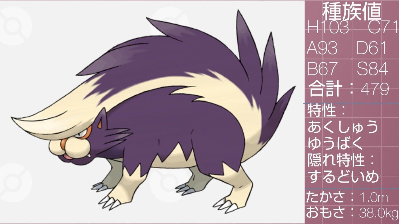 どく あくタイプのポケモン達 リユルン Note