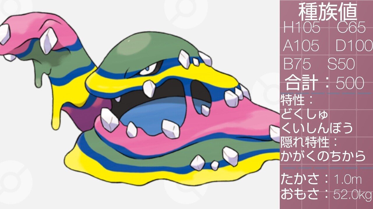 どく あくタイプのポケモン達 リユルン Note