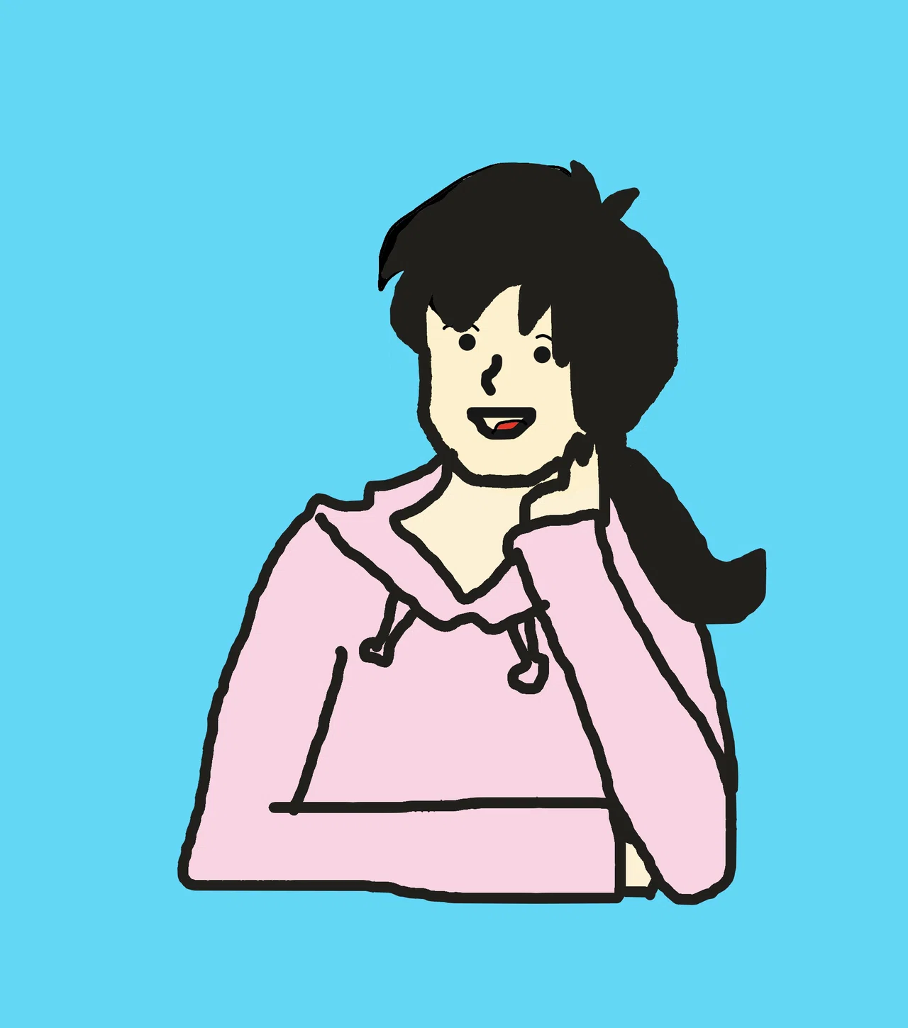 アイコンをイラストフリーソフトで作ったイラストに変えました 初めてなので ガッタガタだし 何だか色々笑える出来になった 自画像です Ariri Note