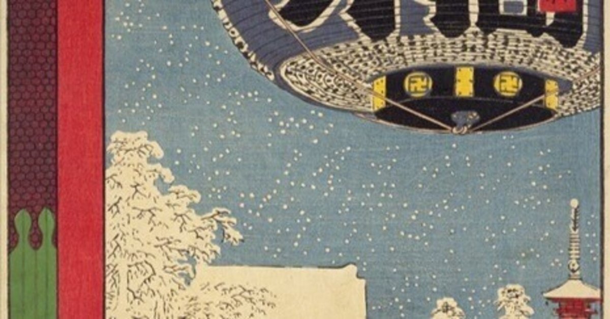 名所江戸百景 浅草金龍山　ドラえもん　版画 ドラえもん浮世絵木版画「名所江戸百景 浅草金龍山」｜浮世絵工房