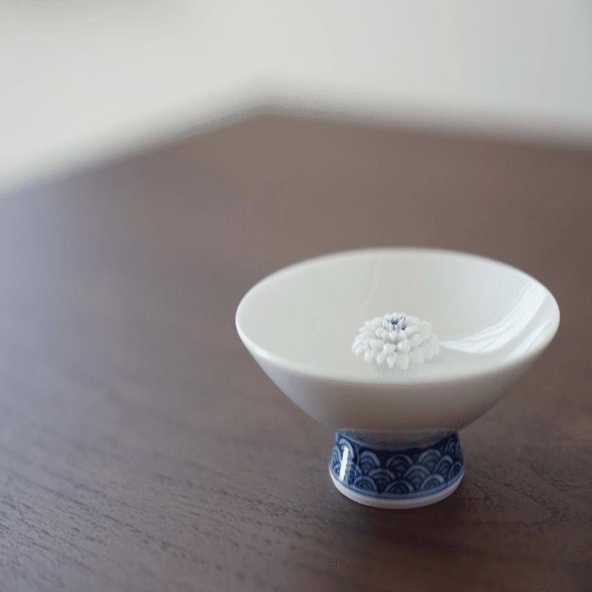 一輪差し 平戸三川内焼 洸祥作 遊遊唐子 ※海外発送の場合、