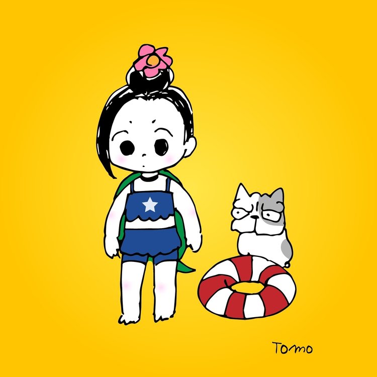 カメじょイラスト集 夏のイラスト Tomo ニューロナ Note
