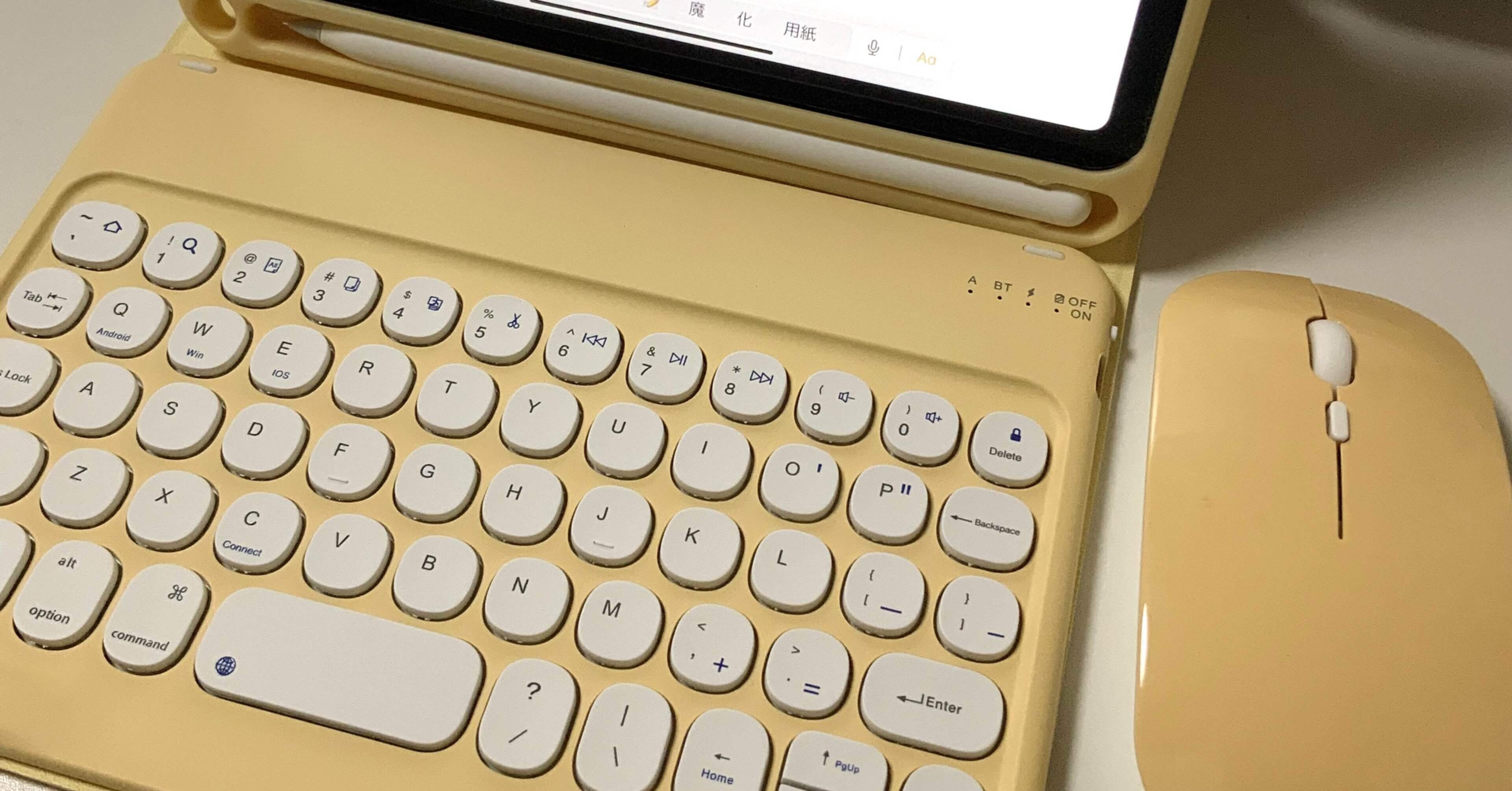 iPad mini6 キーボード・マウスつきカバー買ってみた｜くつしたねこ