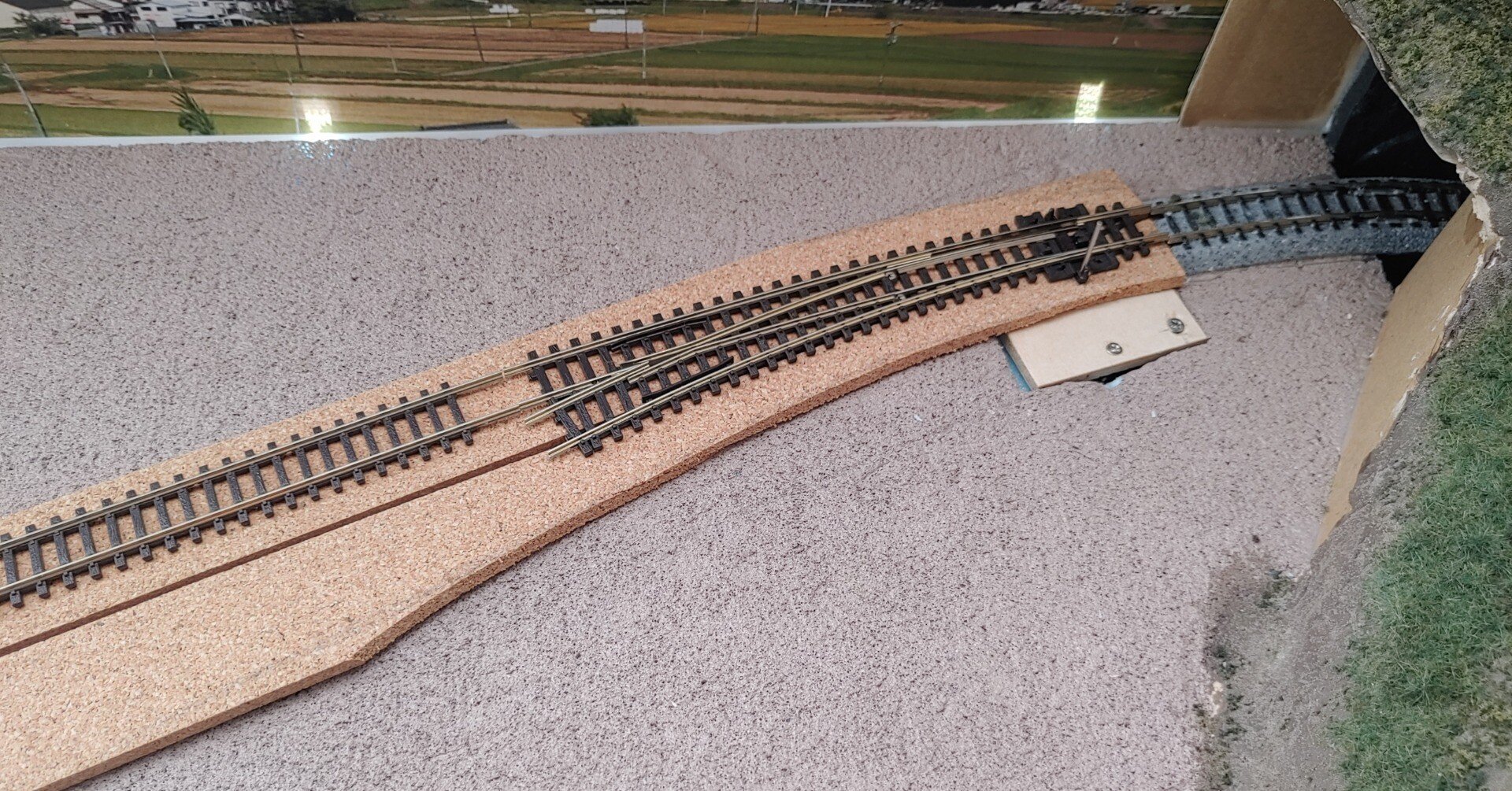 出窓レイアウト製作記（52） フレキシブルレールの敷設その1｜もーやん