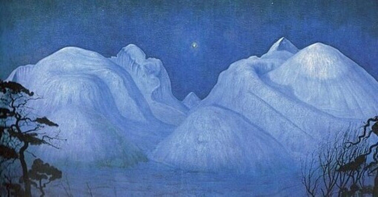 ノルウェーの国民的絵画「ロンダネの冬の夜」｜Furu