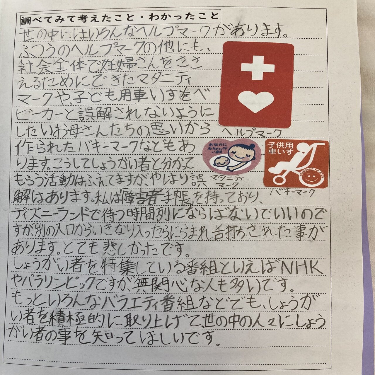 小４総合の宿題 バリアフリー テーマ 車いす についてのレポート ねこ Note