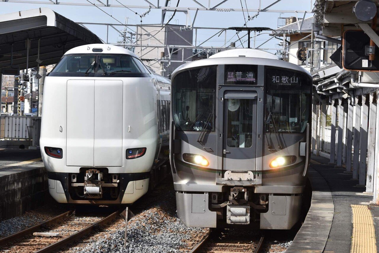 287系HC635編成 万葉まほろば線入線(団体列車)｜はんわ