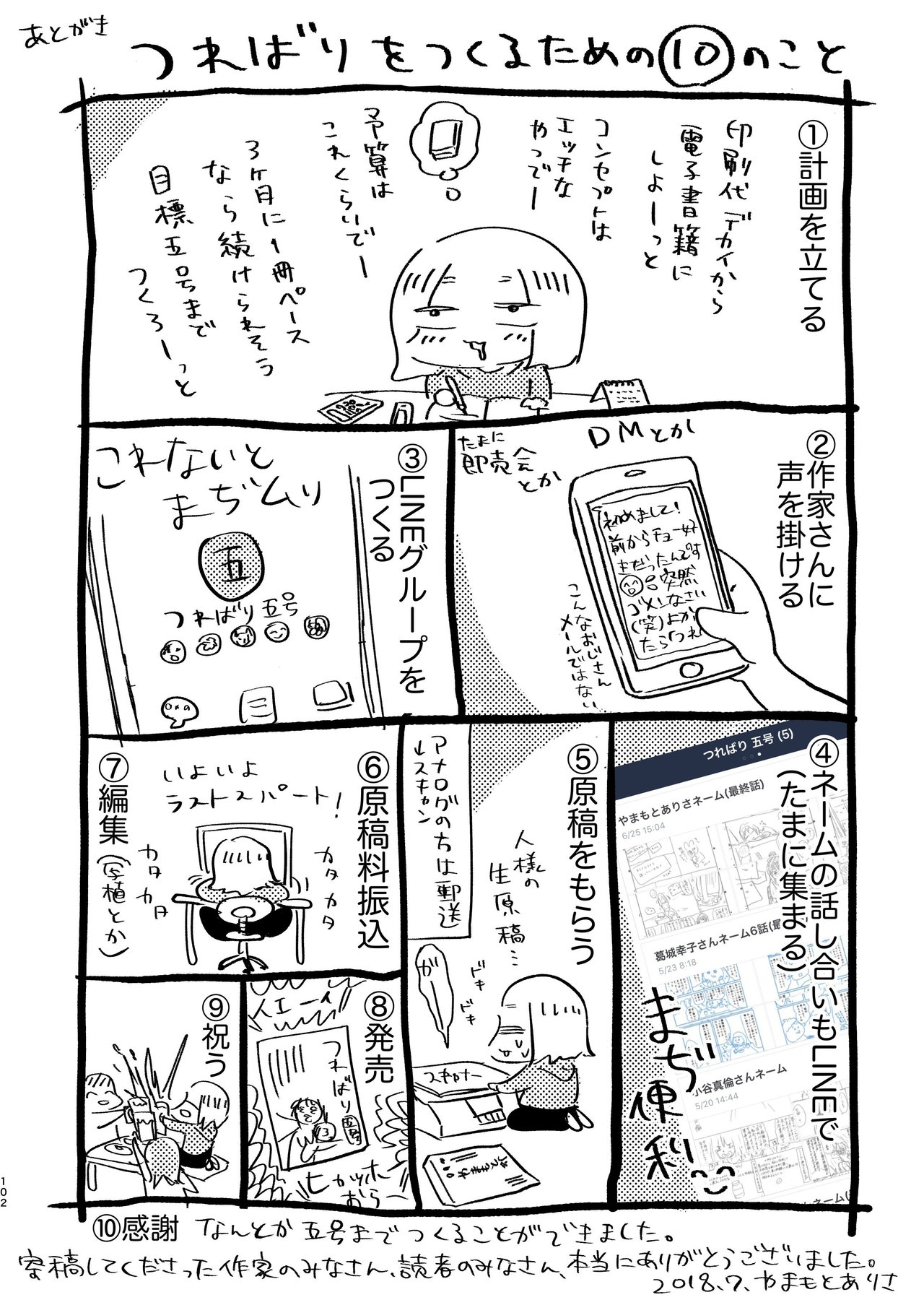 あとがき漫画 裏表紙 つればり Note