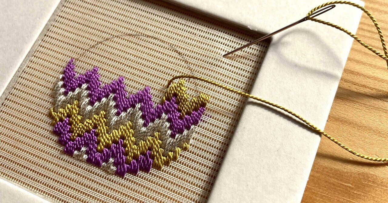 フェリシモの刺繍キット - 絽刺し｜つくるひと あなぐま｜note