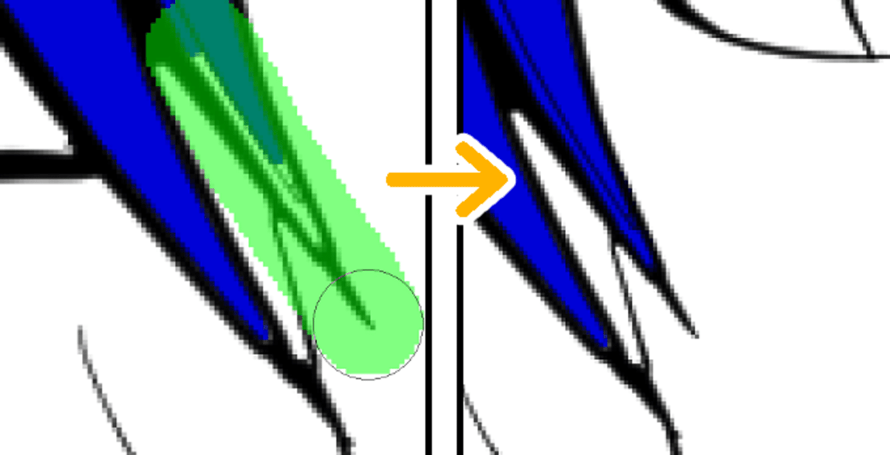 クリスタ ベクター中心線で塗り止まる 設定で隙間を塗ろう 山本電卓 Note クリスタ ベクター中心線で塗り止まる 設定で隙間を塗ろう 山本電卓 Note