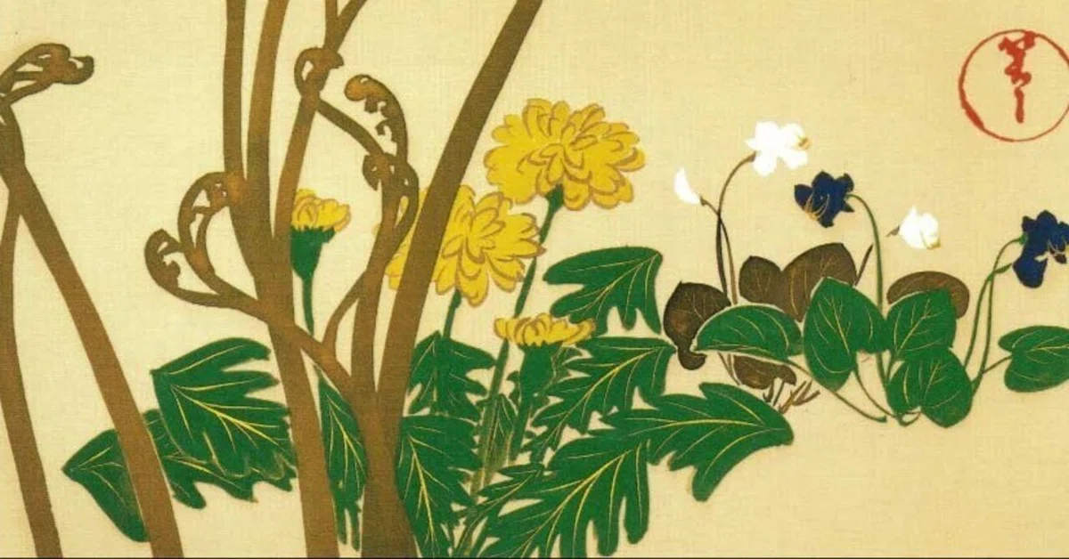 岸宏士 ￼公園の散歩 絵画 まわりこん