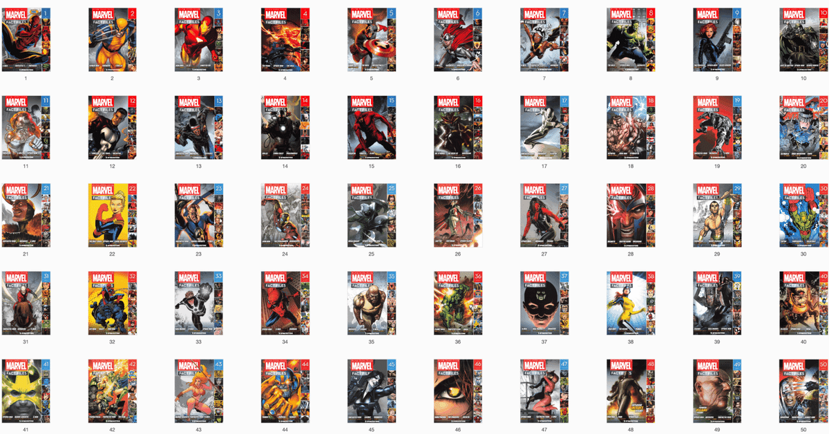 マーベルファクトファイルズ 週刊 マーベル・ファクト・ファイル 2冊