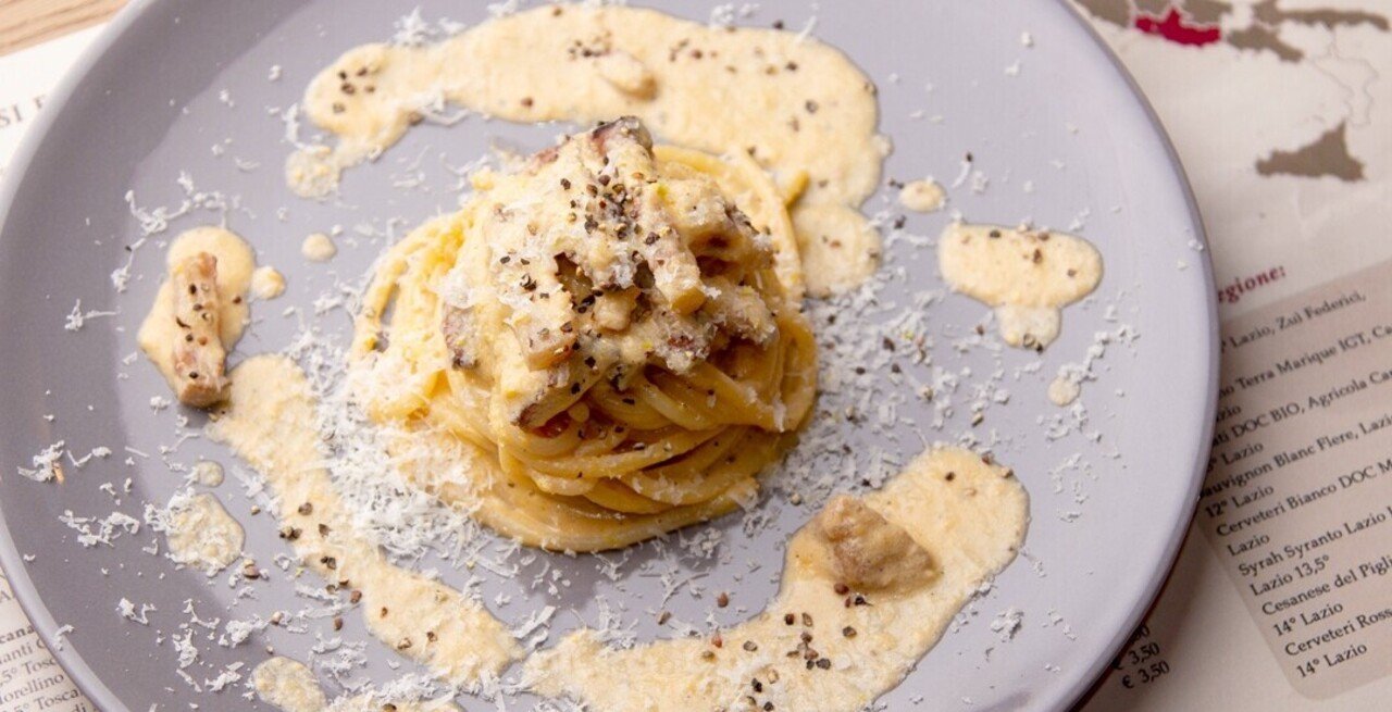 スパゲットーニ カルボナーラ ロマーナ Spaghettoni alla Carbonara