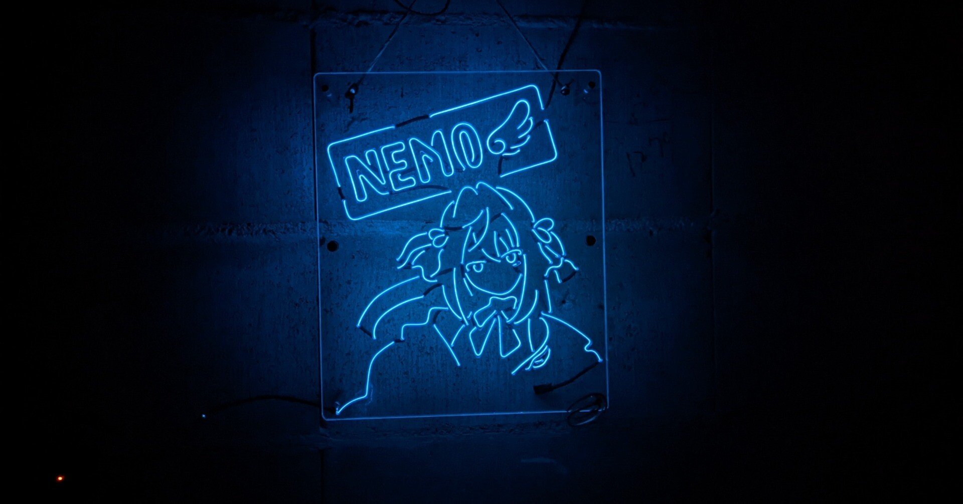 A賞 まふてるのネオン風LEDライト LAST CHANCE賞 アクリルボード ま