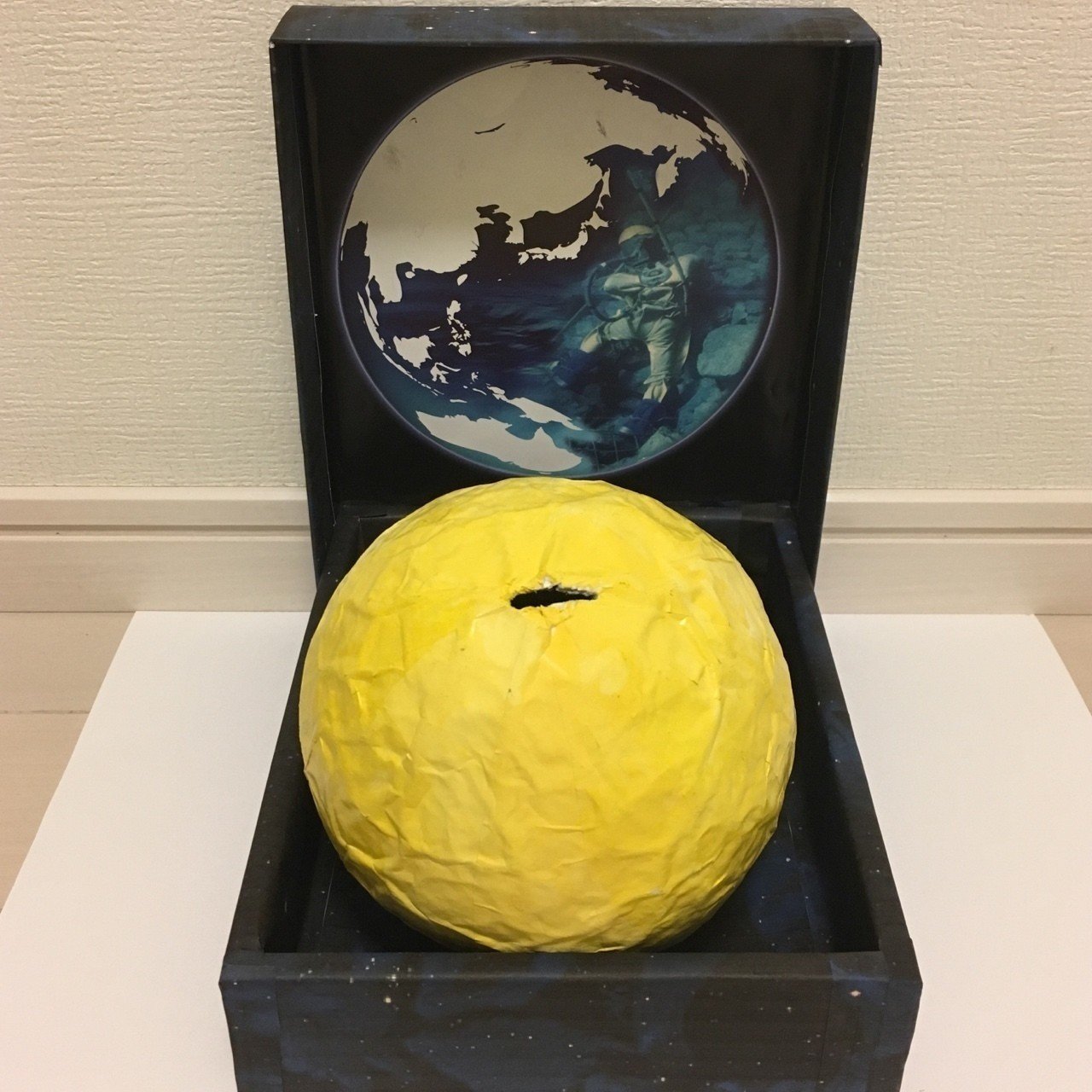 夏休みの自由工作 月の貯金箱 小２ Kotobuki Note