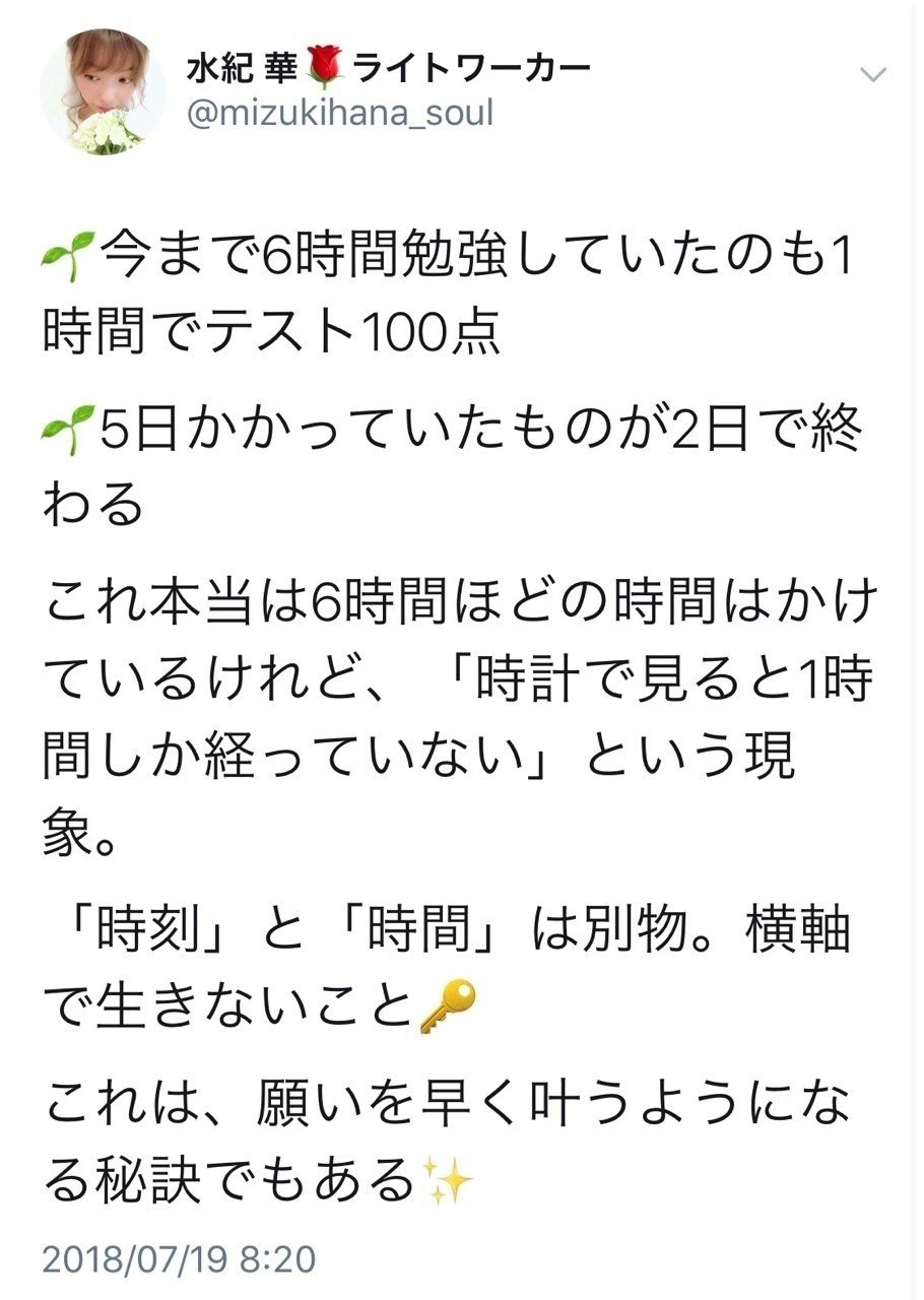 早く願いを叶える 時間と時刻の法則 水紀華 Note