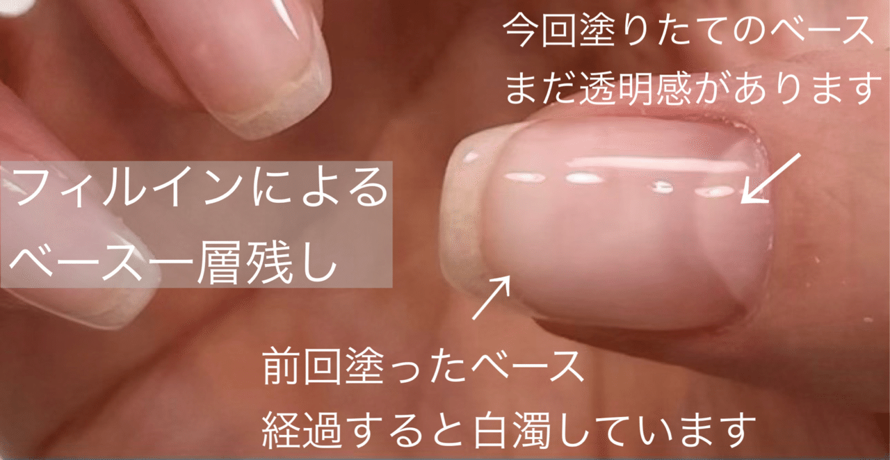 白濁の原因と対策 お直しゼロ 長持ちネイルをつくれる Okawari おかわり ジェル Note