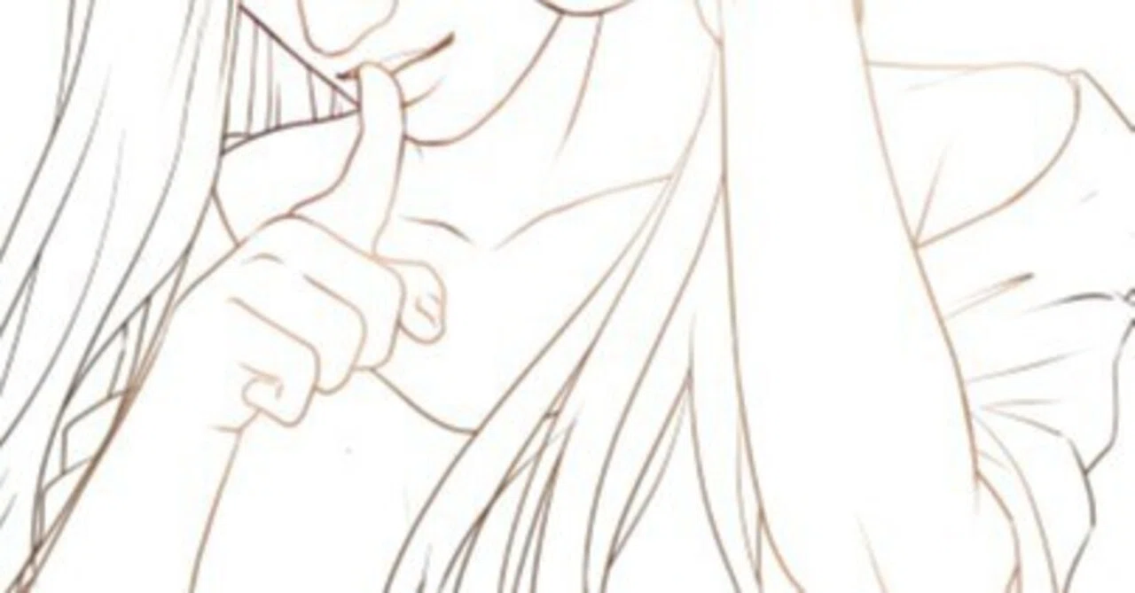 イラスト】人物イラスト工程1＜線画＞｜sae