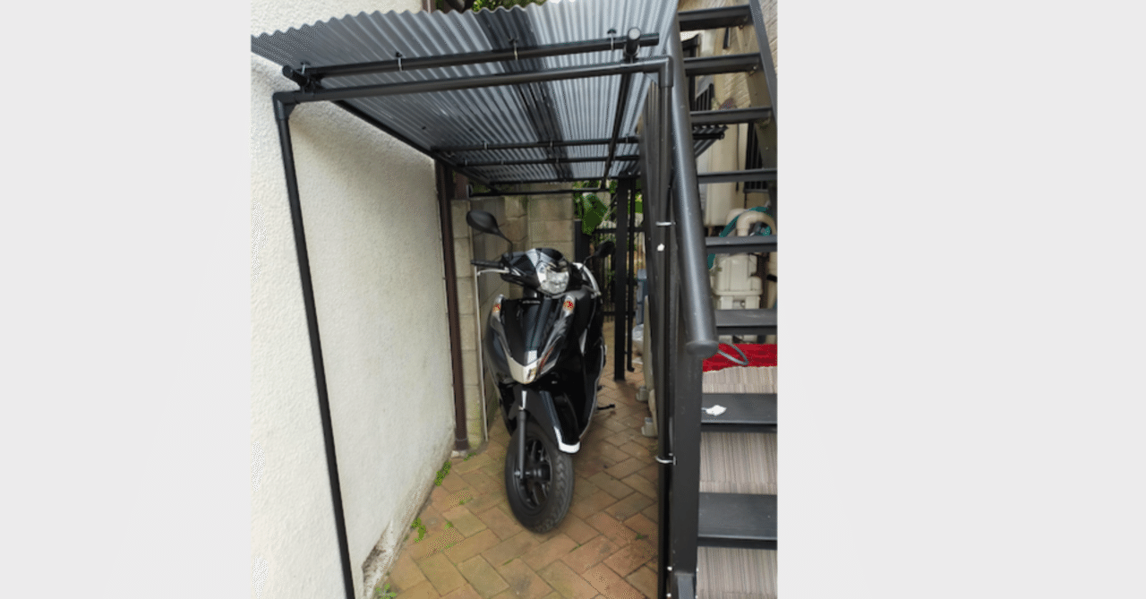 【今日の超目玉】 バイクの屋根作った｜高雄一史 (taka) ossu バイクウェア・装備