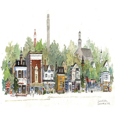 レオナルド ウェーバー ジクレー ポーツマス ニューハンプシャー 52/350 レオナルド・ウエーバー 絵画 (版画/ジクレー) Portsmouth/ポーツマス