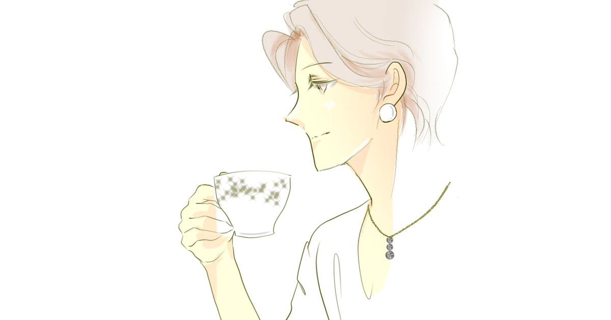 紅茶を飲むカラー