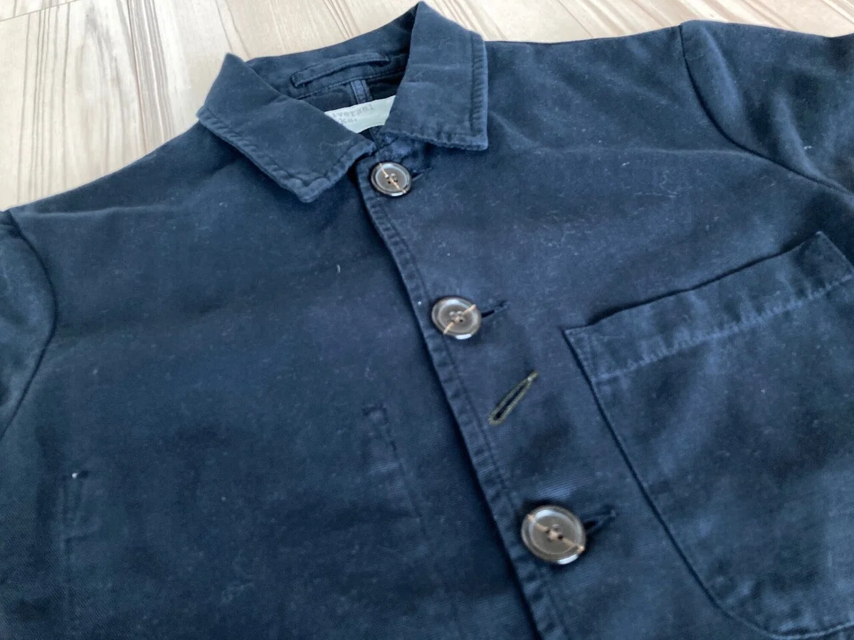 Universal Works. : Bakers Jacket In Deep Blue Canvas｜hsysblog
