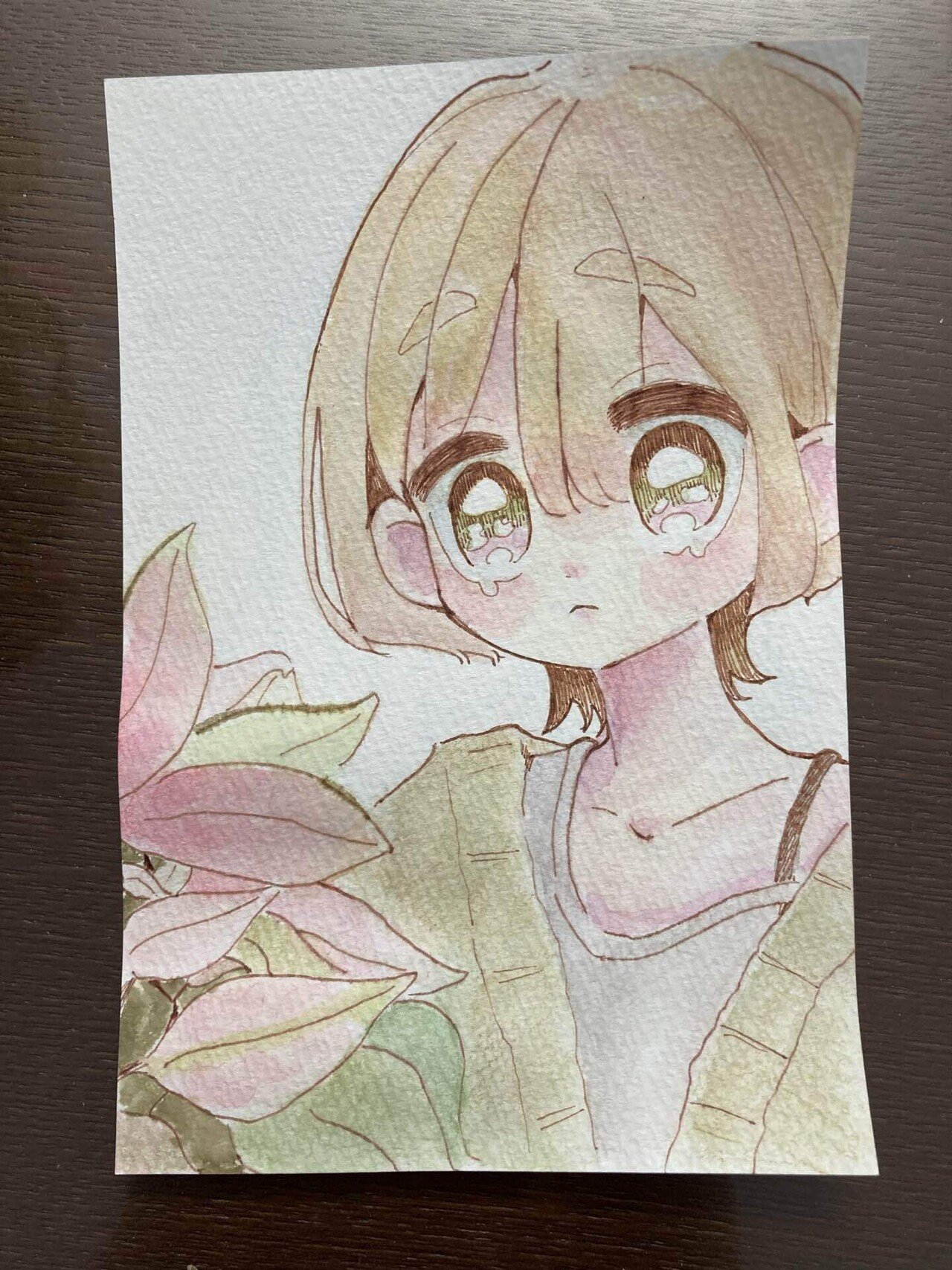 自粛日記番外編 水彩イラスト初心者によるメイキング 日々ひみつ Note