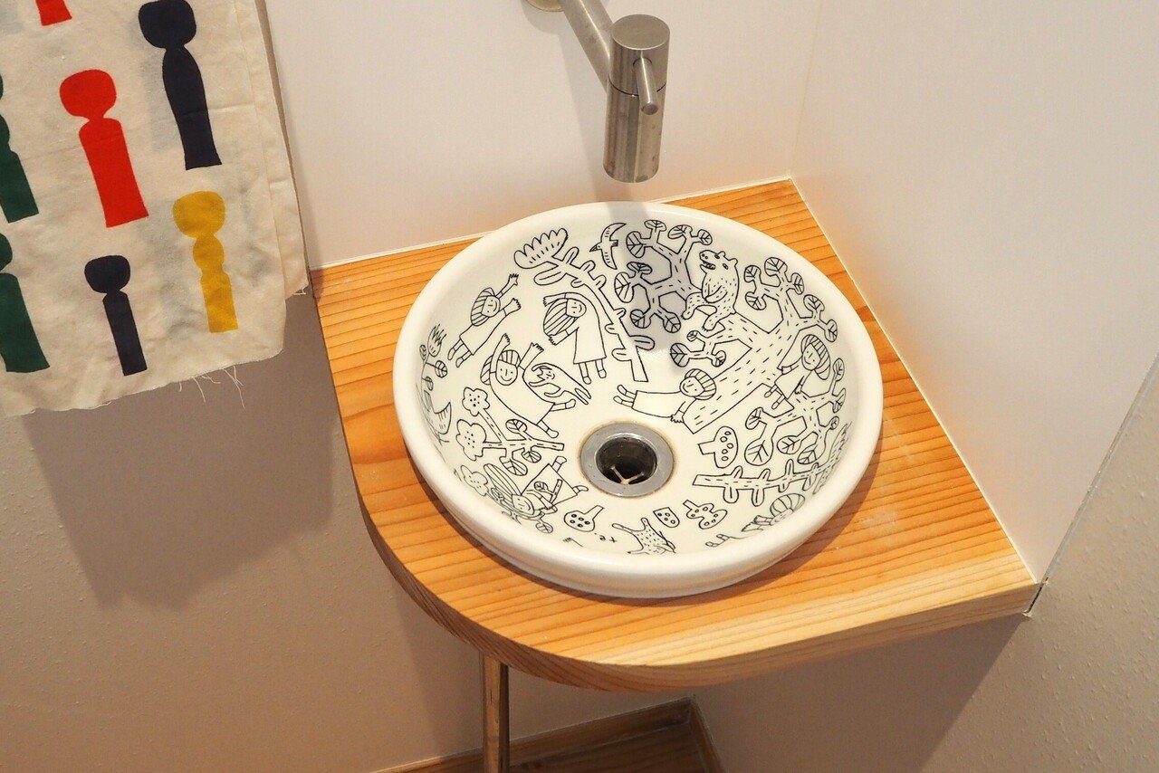 トイレのオリジナル手洗いボウル｜tetsukonagano