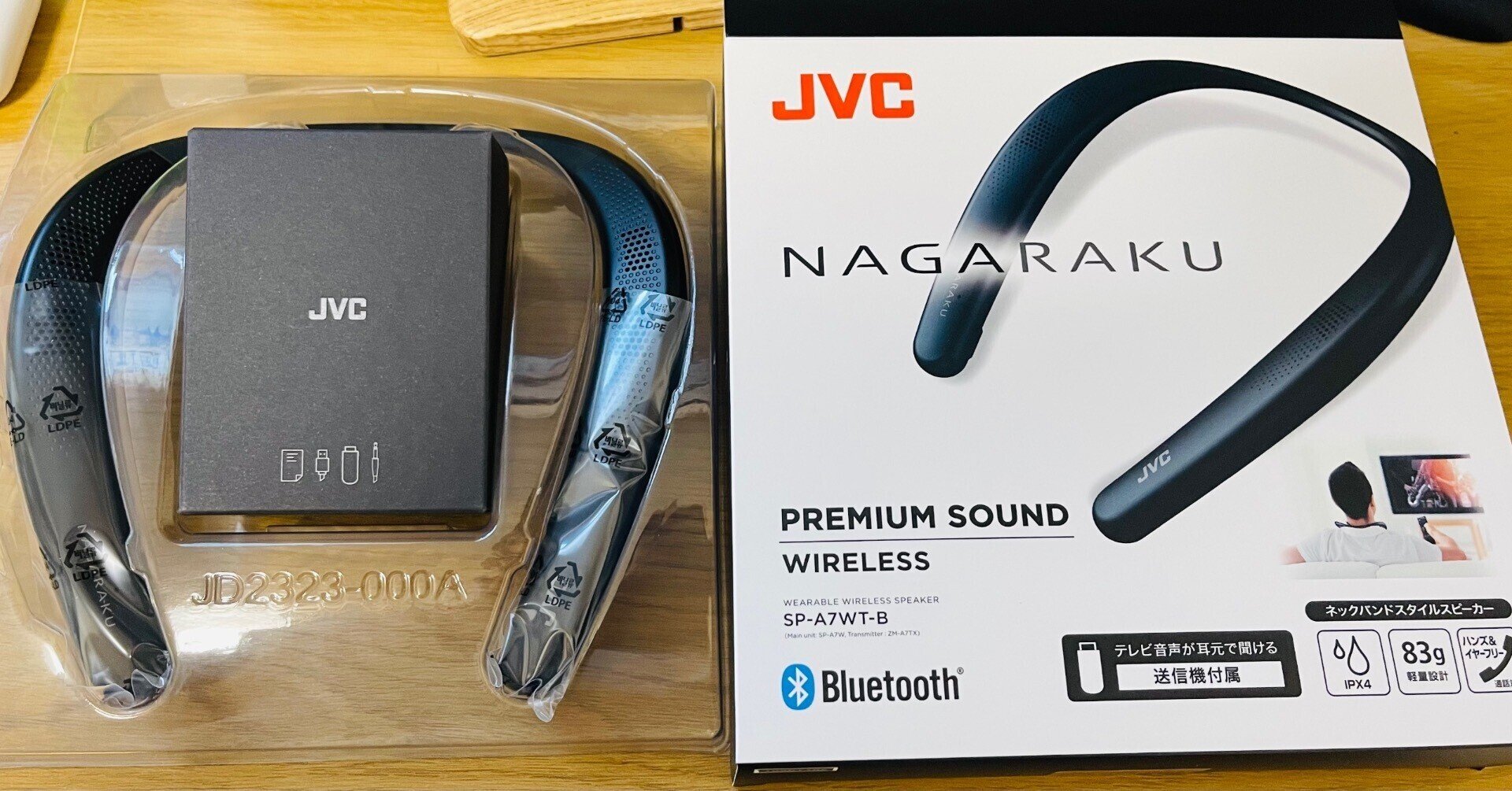 Victor・JVC ネックバンドBTスピーカー SP-A7WT-B JVC SP-A7WT-B