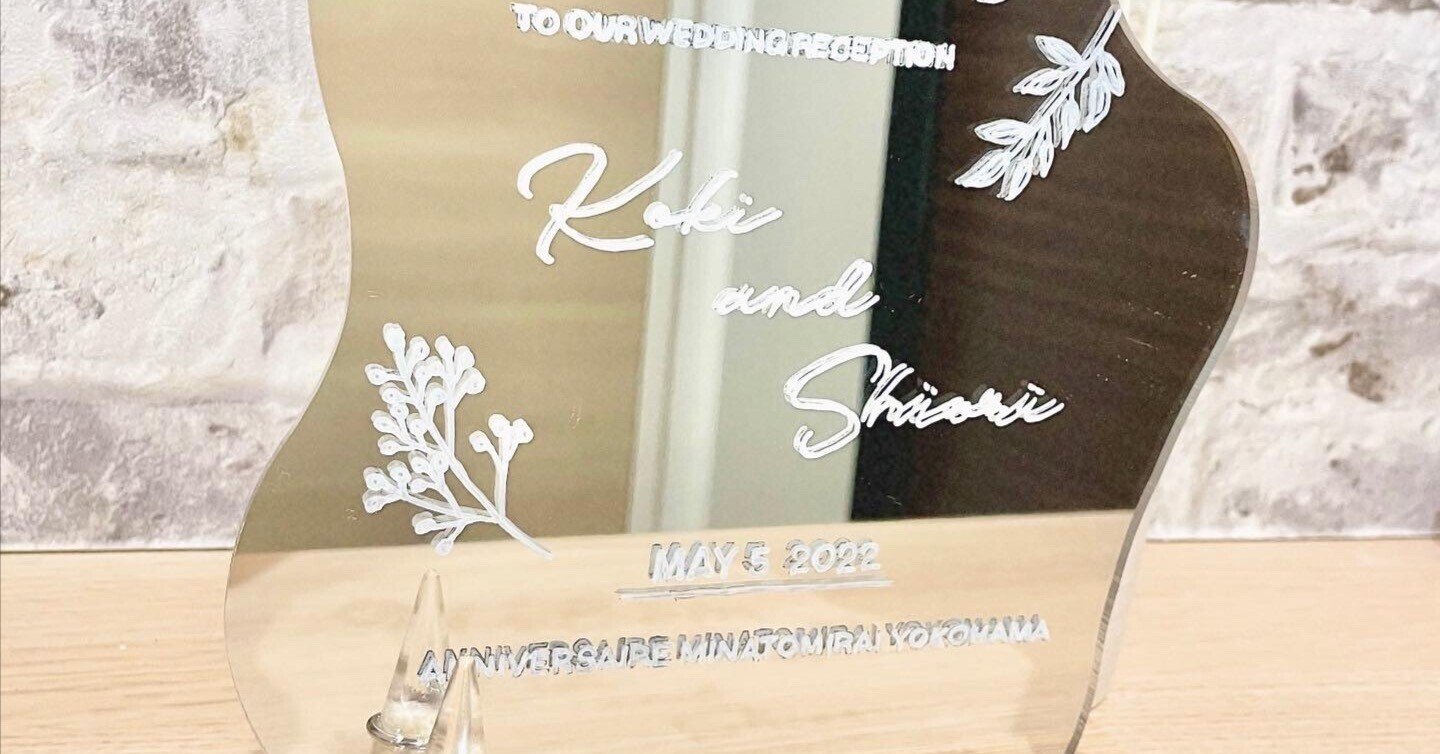 ウェルカムミラー】テンプレート配布と作り方について|しおりんご