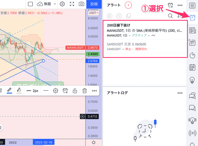 アラート確認