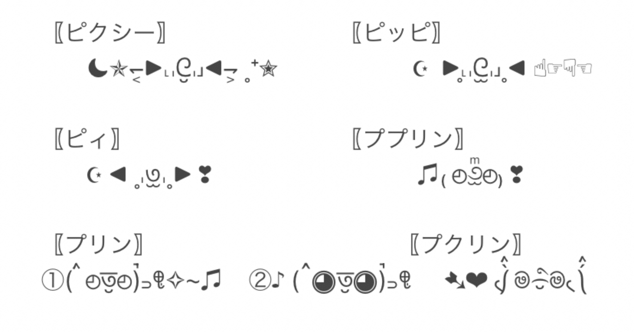 ポケモン顔文字 シリーズ Mihokoshi Note