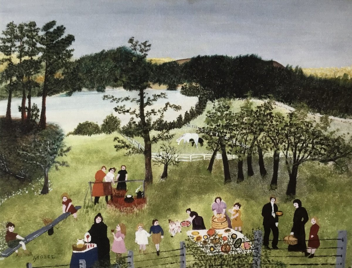 グランマ・モーゼス、『楽しい橇遊び』、希少画集画、状態良好 グランマ・モーゼス、『楽しい橇遊び』、希少画集画、状態良好