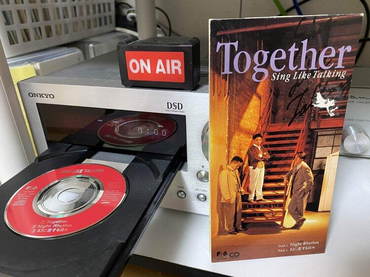 SING LIKE TALKING「Together」1994年リリース。16枚目のシングル。アルバム『togetherness』と同時発売。リミックスが収録された12cmマキシシングルも存在する。  #8cmCD #毎日1枚短冊CD #singliketalking #SLT 
