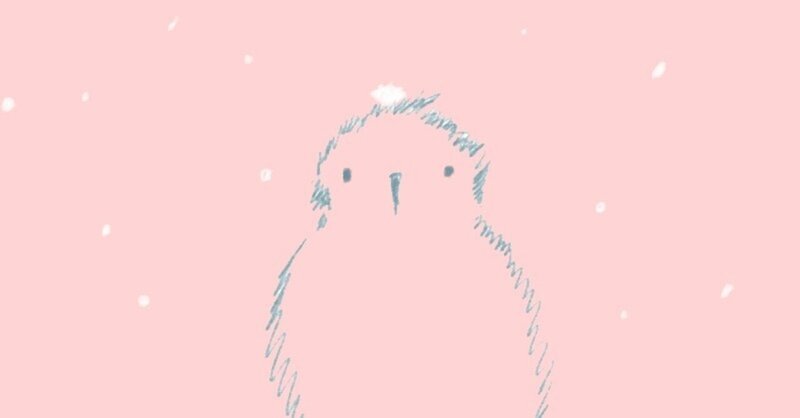 今日のイラスト「雪に鳥」描きました