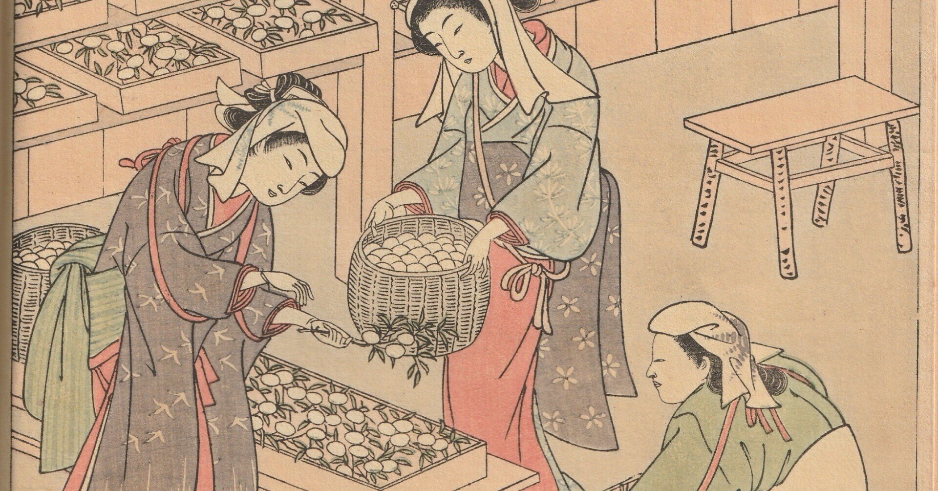江戸時代の女性の養蚕に勤しむ様子を知る！古文書『絵本宝能縷
