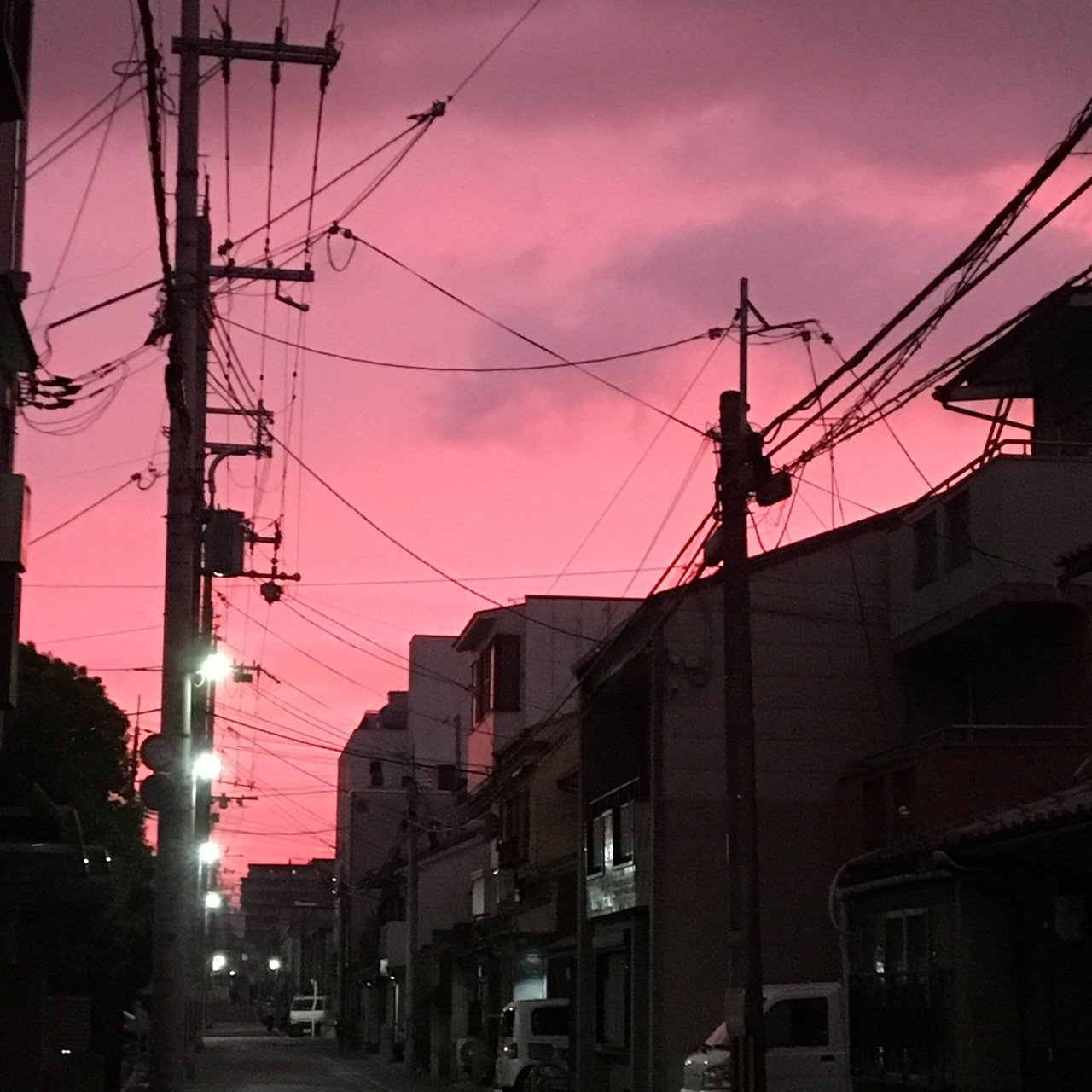 昨日はすごいピンク色の空でした 空 ピンク空 Suna Note 昨日はすごいピンク色の空でした 空 ピンク空 Suna Note