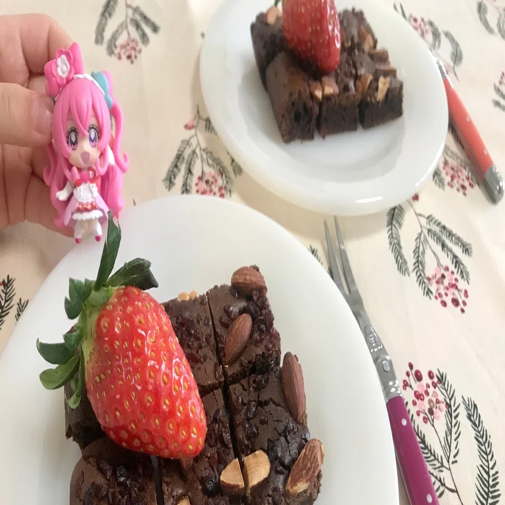 バレンタインが終われない アーモンドとクランベリーのチョコブラウニー 作ってみたの ノーザンアルプスヴィンヤード Note