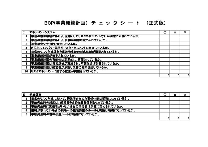 2.BCP（正式版）Check Sheet_2を拡大表示