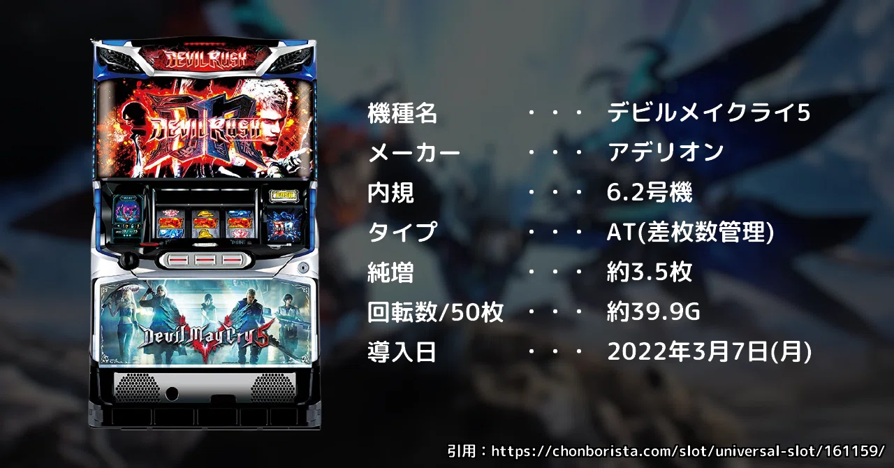 即購入OK パチスロ アデリオン6.2号機デビルメイクライ5実機 青白