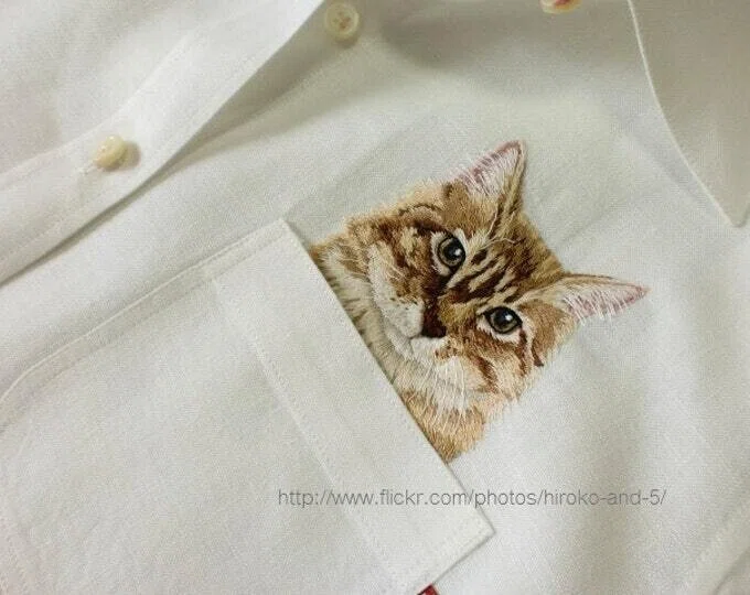 今日は猫の日！なので猫の刺繍の話｜なかちゃん｜オンラインスタイリスト